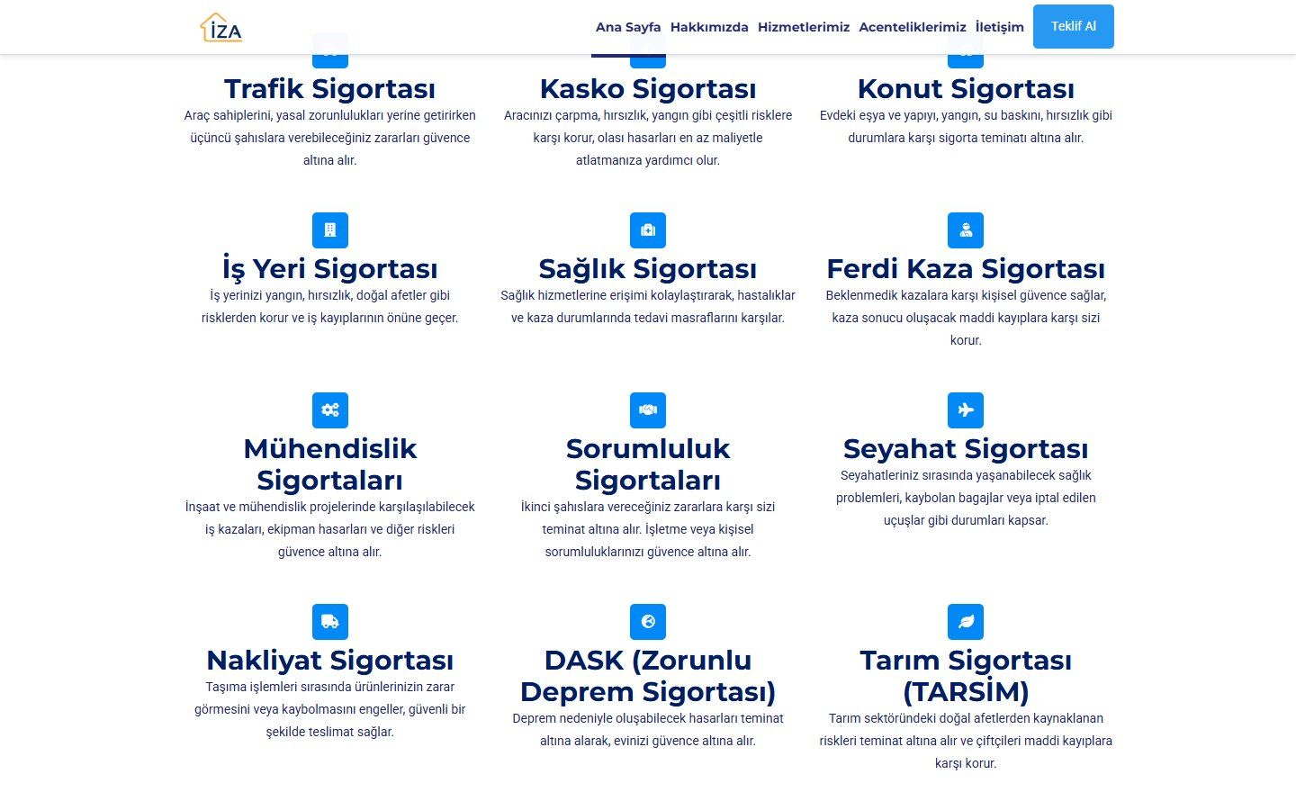 İza Sigorta ekran görüntüsü 4